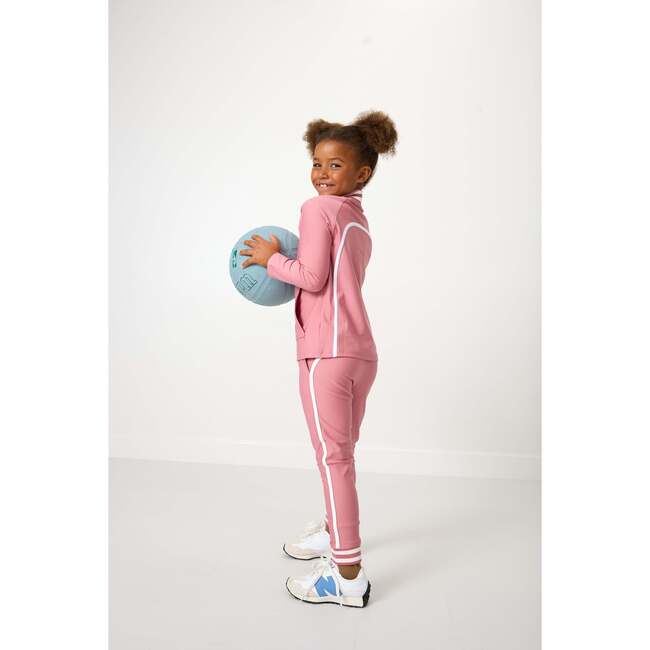 Girls Retro Jogger, Dusty Pink - Pants - 5