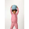 Girls Half Zip, Dusty Pink - Sweatshirts - 5