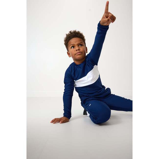 Boys Pullover, Navy White Stripe - Sweatshirts - 5