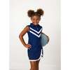 Girls Scalloped Skort, Navy - Skirts - 4