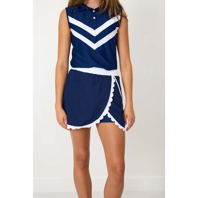 Girls Cheer Tank, Navy - Tank Tops - 4