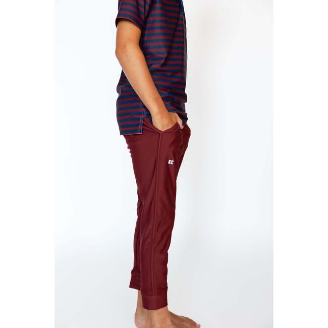 Boys Warm-up Jogger, Maroon - Pants - 5