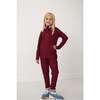 Girls Retro Jogger, Maroon - Pants - 4