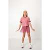 Girls Pleated Skort, Dusty Pink - Skirts - 4