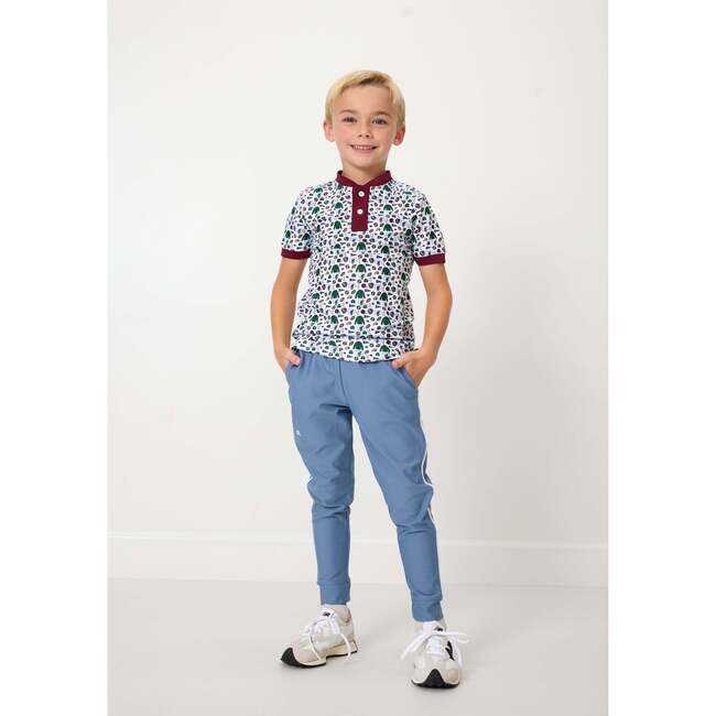 Boys Retro Warm-up Jogger, Slate - Pants - 5