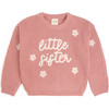 Little Sister Knit Sweater, Mauve - Sweatshirts - 1 - thumbnail