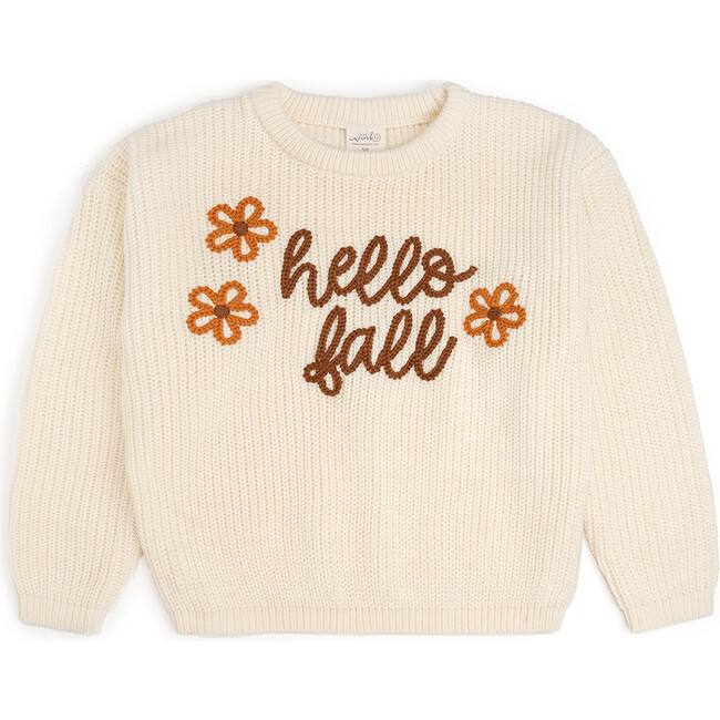 Hello Fall Knit Sweater, Natural