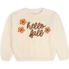 Hello Fall Knit Sweater, Natural - Sweatshirts - 1 - thumbnail