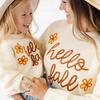 Hello Fall Knit Sweater, Natural - Sweatshirts - 8