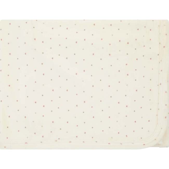 Velour Dot Pattern Wrap Blanket, Girl