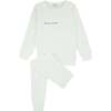 Velour Patch Loungewear Set, Ivory - Mixed Apparel Set - 1 - thumbnail