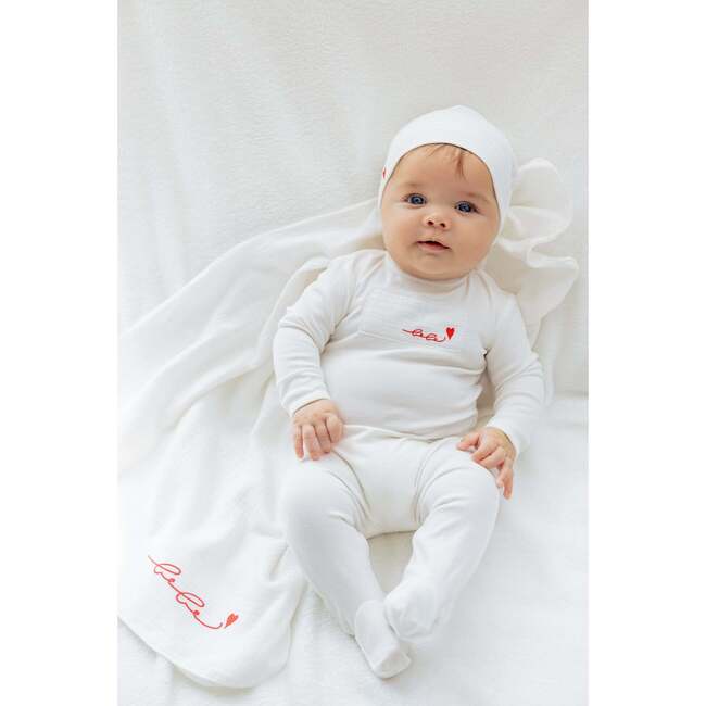 Layette Patch Footie, Girl - Footie Pajamas - 3