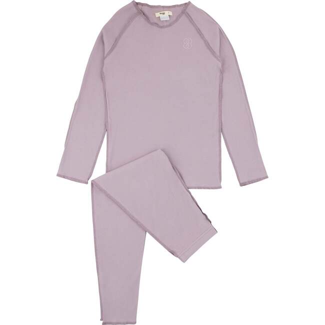 Bamboo Ribbed Loungewear Set, Girl