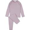 Bamboo Ribbed Loungewear Set, Girl - Mixed Apparel Set - 1 - thumbnail