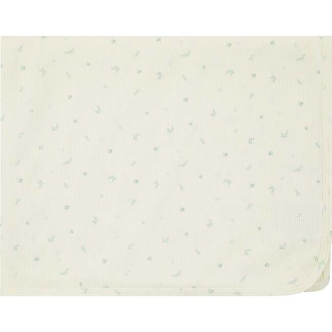 Bamboo Ribbed Floral Blanket, Boy