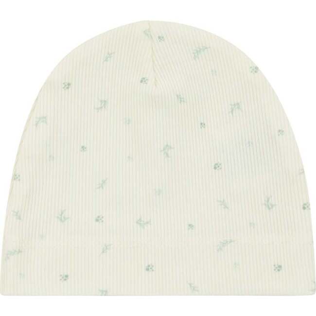 Bamboo Ribbed Floral Beanie, Boy