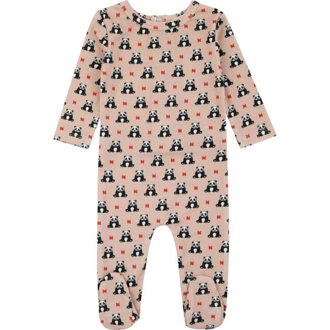 Bamboo Panda Pattern Footie, Girl