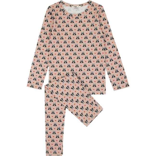 Bamboo Panda Pattern Loungewear Set, Girl