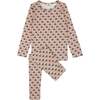 Bamboo Panda Pattern Loungewear Set, Girl - Mixed Apparel Set - 1 - thumbnail