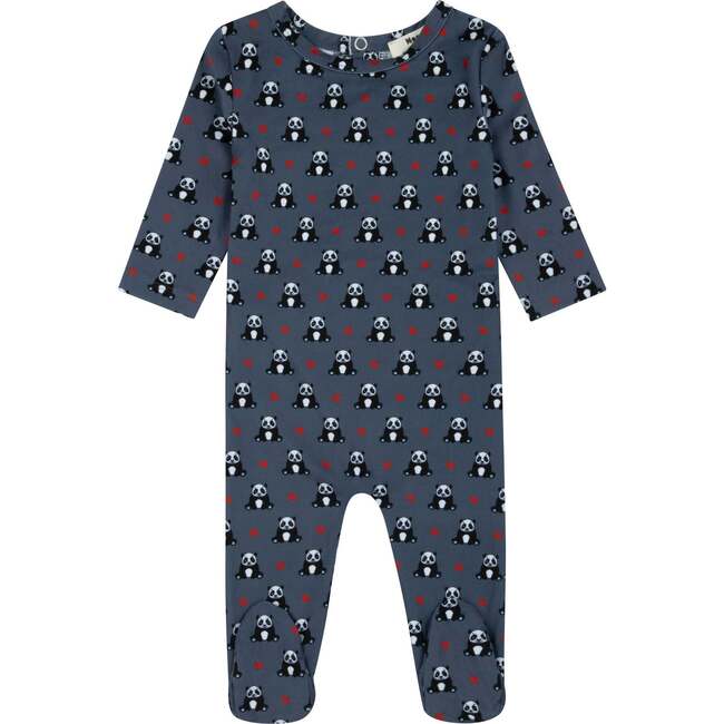 Bamboo Panda Pattern Footie, Boy