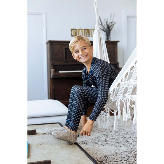 Bamboo Pattern Loungewear Set, Boy - Mixed Apparel Set - 3