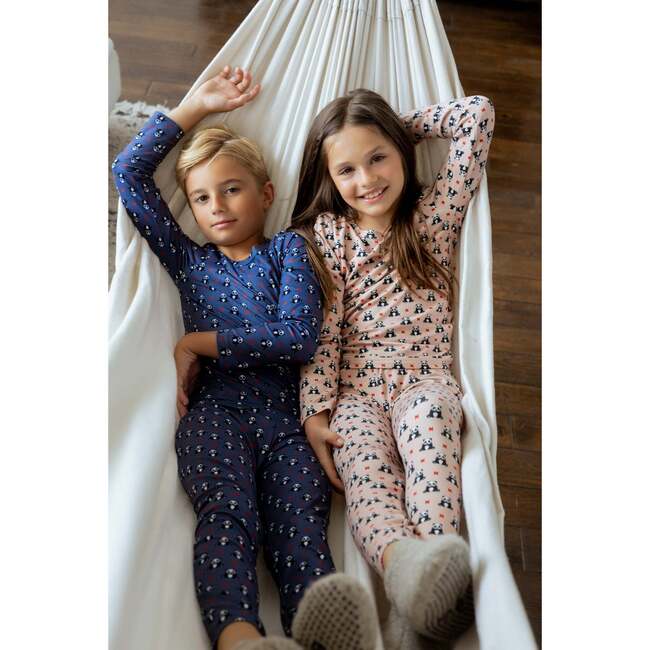 Bamboo Panda Pattern Footie, Girl - Footie Pajamas - 2