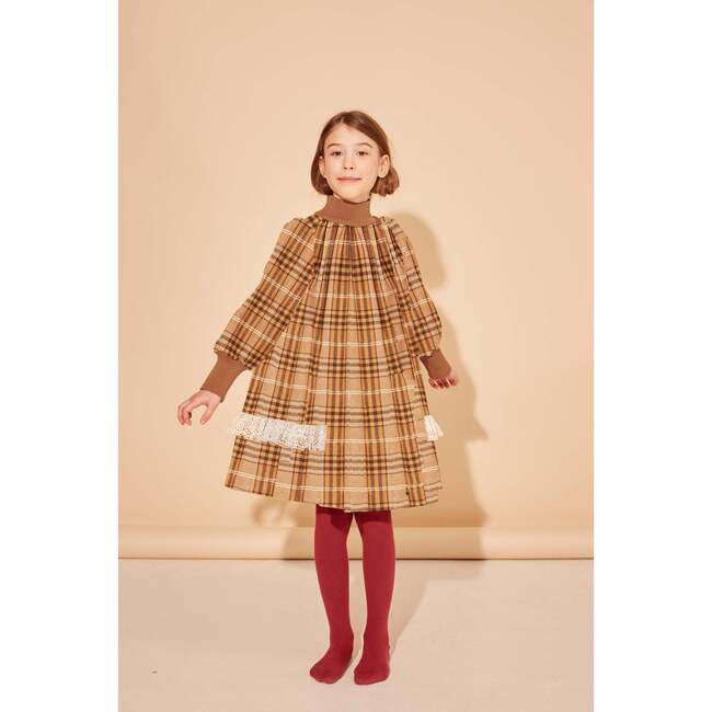 The Inside Scoop Dress, Nut Brown Check