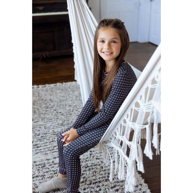 Bamboo Pattern Footie, Girl - Footie Pajamas - 3