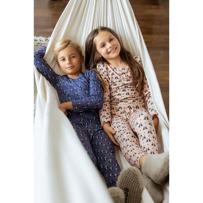 Bamboo Panda Pattern Loungewear Set, Girl - Mixed Apparel Set - 3