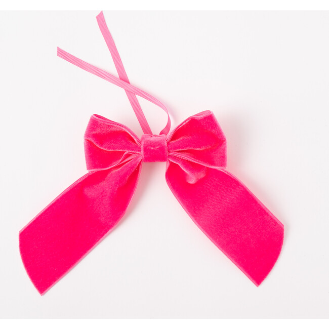 Velvet Napkin Bow, Hot Pink