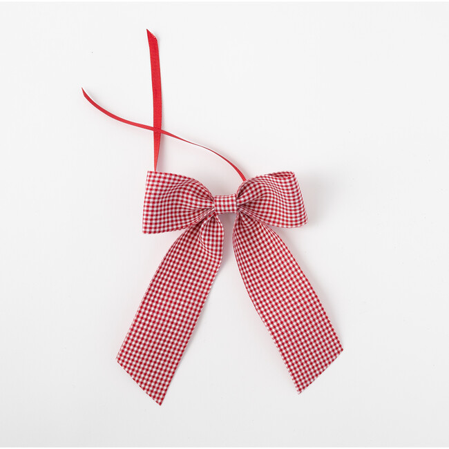 Gingham Napkin Bow, Red