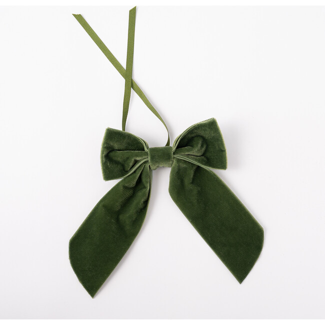 Velvet Napkin Bow, Green