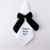 Please Leave by 9 Dinner Napkins, Black - Tabletop - 2