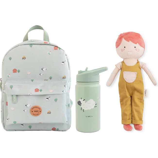 Funny Farm Backpack & Stainless-Steel Bottle Gift Set, Alex
