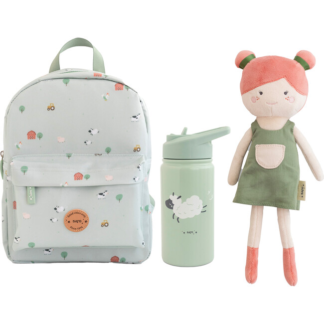 Funny Farm Backpack & Stainless-Steel Bottle Gift Set, Ana