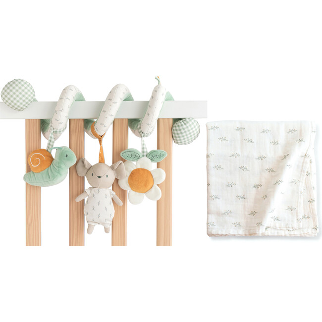 Multi Activity Spiral & Swaddle Set, Floral