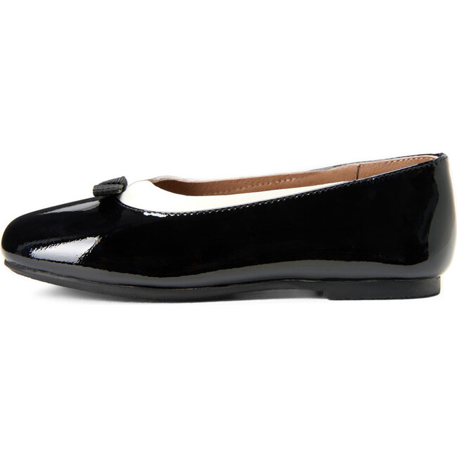 Josephine Ballet Flats, Black & White