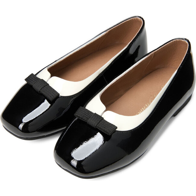 Josephine Ballet Flats, Black & White - Flats - 2