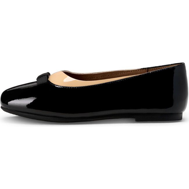Josephine Ballet Flats, Black & Beige