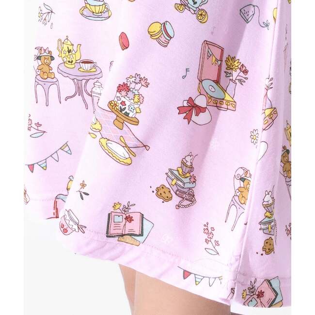 Tea Party Girls' Short Sleeve Dress, Pink - Dresses - 3
