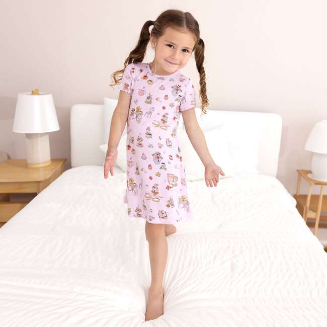 Tea Party Girls' Short Sleeve Dress, Pink - Dresses - 7