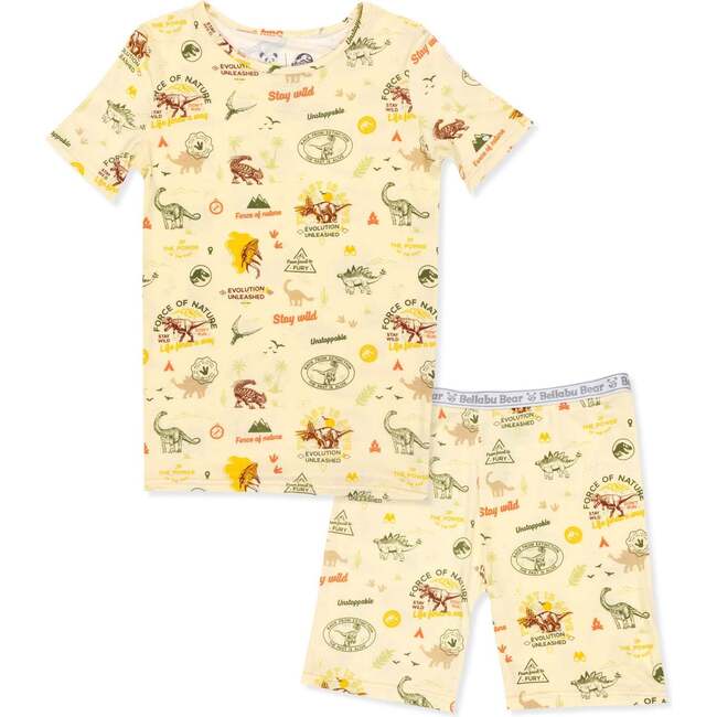 Jurassic Park: Origins Kids Pajama Short Set, Beige