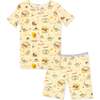 Jurassic Park: Origins Kids Pajama Short Set, Beige - Pajamas - 1 - thumbnail