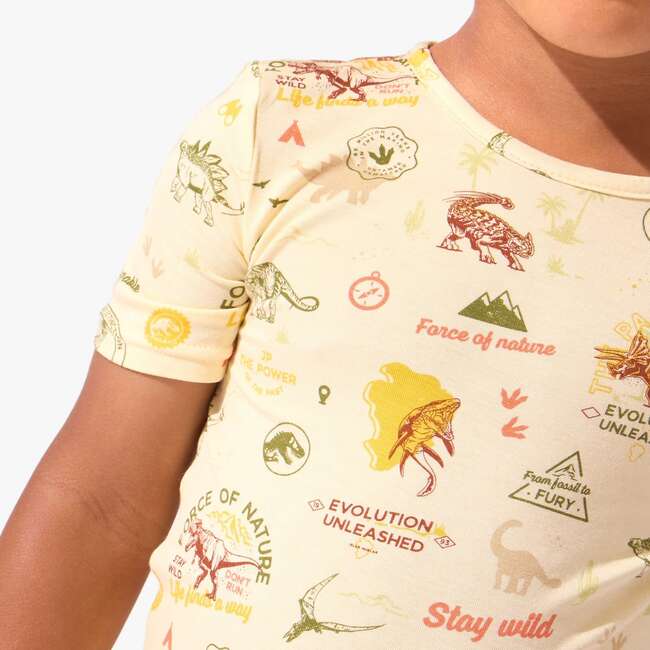 Jurassic Park: Origins Kids Pajama Short Set, Beige - Pajamas - 3