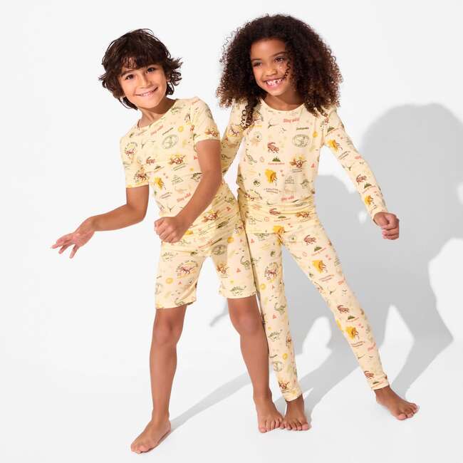 Jurassic Park: Origins Kids Pajama Short Set, Beige - Pajamas - 5
