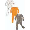 Spooky Halloween Bundle - Bamboo Convertible Footies, Orange - Footie Pajamas - 1 - thumbnail