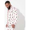 The Elf On The Shelf Bamboo Men's Pajama Set, White - Pajamas - 2