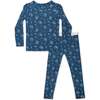 Ninja Bamboo Kids Pajamas, Blue - Pajamas - 1 - thumbnail