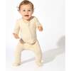 Oat Bamboo Convertible Footie, Beige - Footie Pajamas - 3