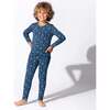 Ninja Bamboo Kids Pajamas, Blue - Pajamas - 6